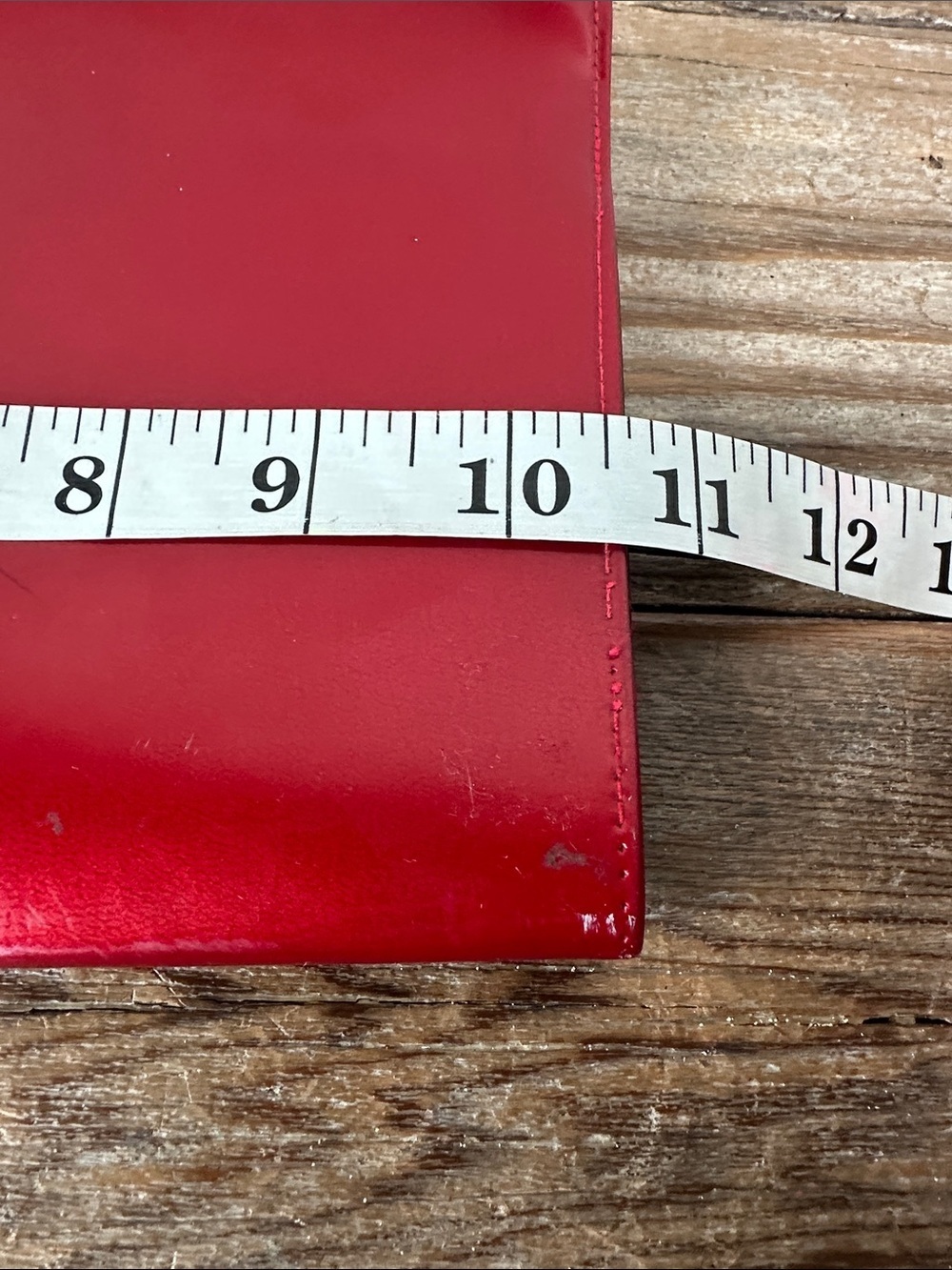 Shiny Red Patent Leather Clutch - Picture 6 of 8